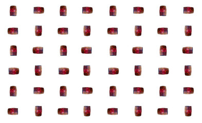 oak barrel light brown geometric pattern design symbol winemaking