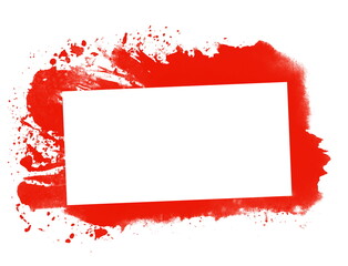 Banner mit roter Farbe und freier Fläche für Text
