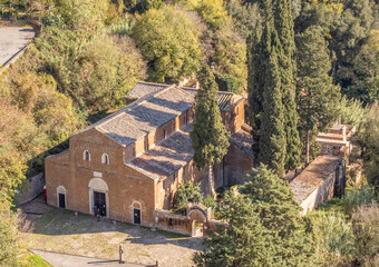 Castel Sant'Elia - located on a scary cliff and famous for its wonderful basilica, Castel Sant'Elia...