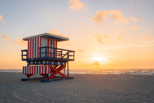 Miami Beach, Florida Life Guard Tower