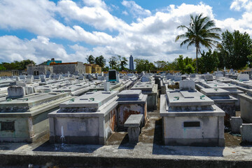 Cuba, View of the monument to the memory of José Marti - Christopher Columbus Cemetery in Havana