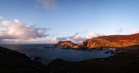 Bay of Port Donegal in sunset shades