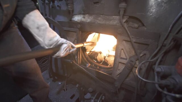 Alimentation locomotive &agrave; vapeur, Colombie - Gros plan