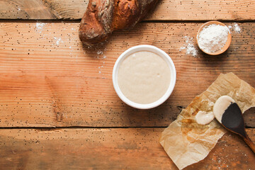 Sauerteig selber machen Ansatz Dinkelsauerteig Roggensauerteig Teig Brot backen