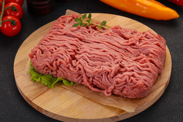 Raw turkey minced meat