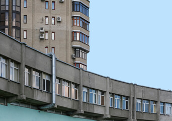 Obraz premium typical concrete residential building in eastern europe