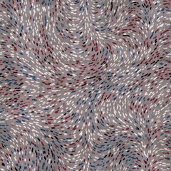 Seamless red white and blue textured retro pattern. High quality illustration. Color blocked shapes in an old vintage look. Generic and versatile design useful for all types of surface design.