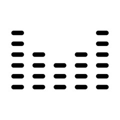 Obraz premium Vector symbol of the sound wave