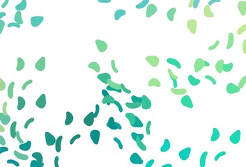Light Green, Yellow vector backdrop with abstract shapes.