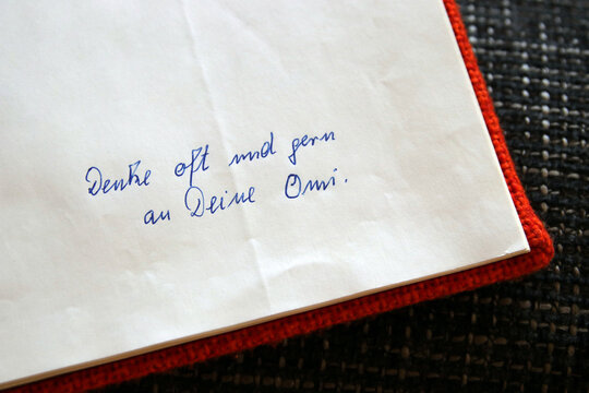 denke oft und gern an deine omi