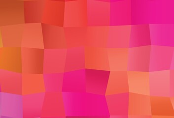 Light Pink, Yellow vector triangle mosaic texture.