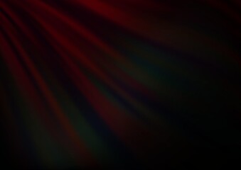 Dark Black vector template with bent ribbons.