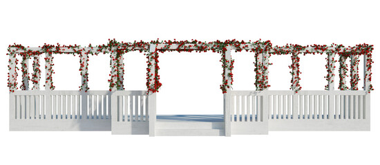 3d Render Ivy Plants Isolated  on white