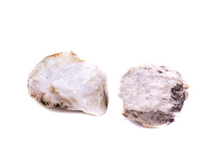 White quartz stone isolated on white background