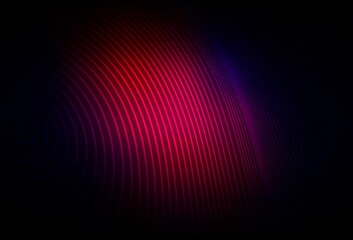 Dark Pink, Red vector backdrop with curved lines.