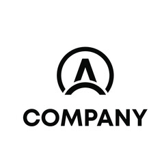 Letter A logo design