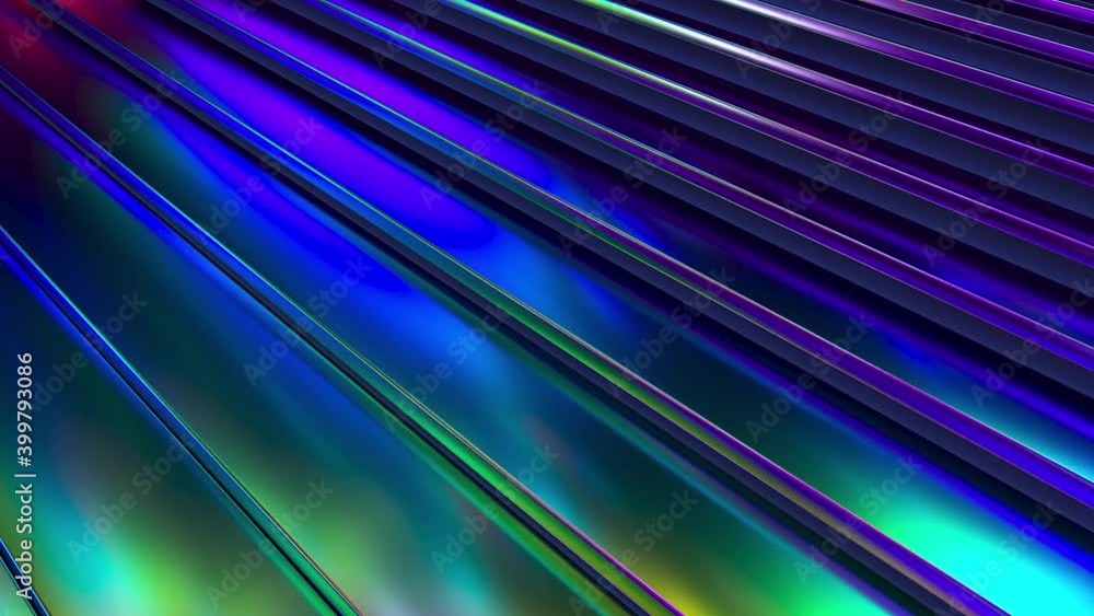 Poster 3d wavy surface. abstract waving background with neon ripples. liquid multicolor pattern, moving sha