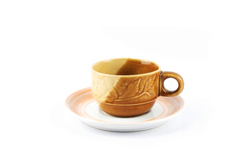 cup of coffee on a saucer