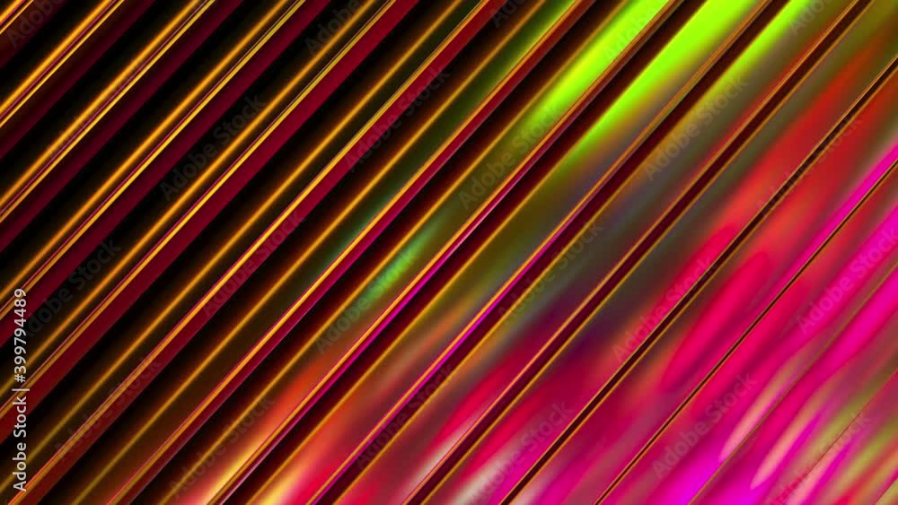 Poster 3d wavy surface. abstract waving background with neon ripples. liquid multicolor pattern, moving sha