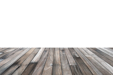 Old wooden plank texture white background