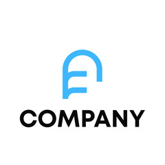 letter AF logo
