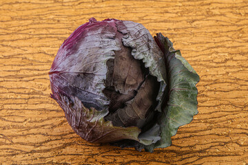 Natural ripe Organic violet cabbage