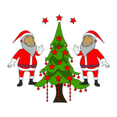 merry Christmas logo design concept template