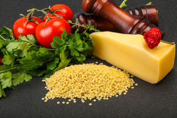 Raw Italian pasta - Stelline for cooking