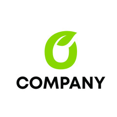 Fototapeta premium O Leaf logo design