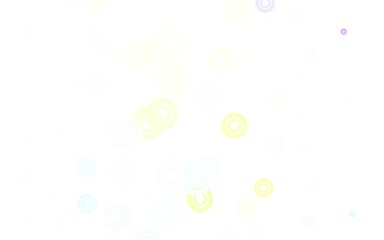 Light Multicolor vector backdrop with dots.