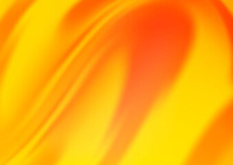 Light Yellow, Orange vector background with curved circles.