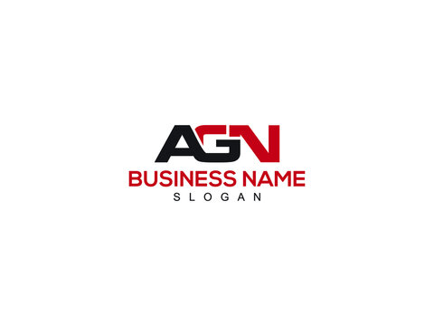AGN Logo, agn letter logo icon design