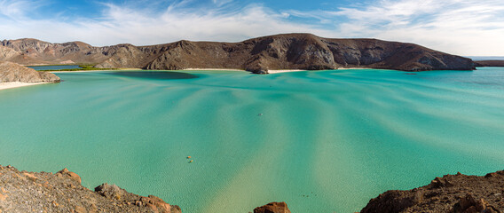 View of stunning bay in Baja California, Mexico