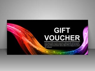 Fototapeta premium Gift voucher template.