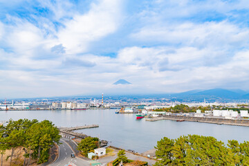 Fototapeta na wymiar 静岡県富士市　田子の浦みなと公園の風景