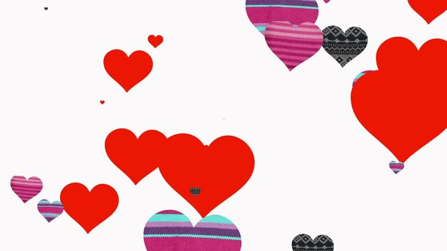 animation heart rotates on its axis on a white background for valentine's day. health, like, love. Single design element. Movement graphs. presentation. letterhead template. pattern. texture