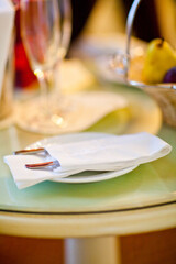 Cutlery in a napkin