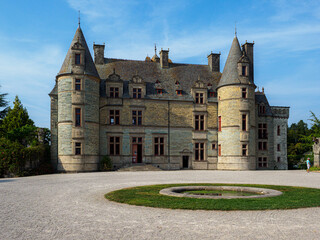 Fototapeta na wymiar château de Ravalet dans la Manche en France