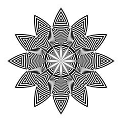 Abstract decorative geometric circle pattern.