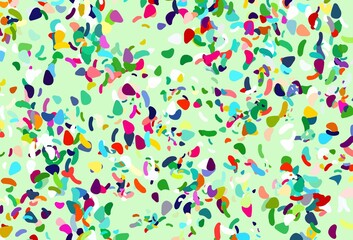 Light multicolor, rainbow vector backdrop with abstract shapes.