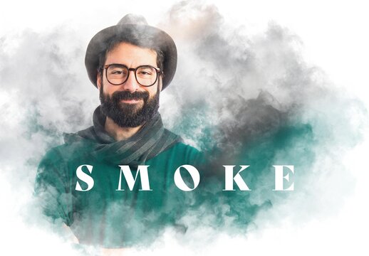 Artistic Smoke Photo Effect Mockup