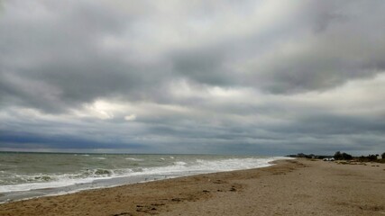 grey day over the sea