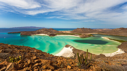 Fototapeta na wymiar View of stunning bay in Baja California, Mexico