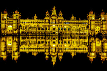 Fototapeta na wymiar The Amba Vilasa Palace of Mysore