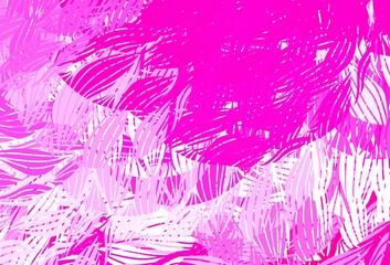 Light Pink vector template with chaotic shapes.