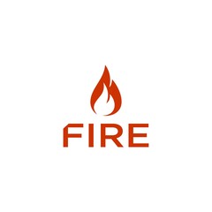 Bonfire Flame Logo Design. Torch, Fire, and Blaze Symbolizing Power and Energy. Modern Vector Illustration with Clean, Minimalist Style.