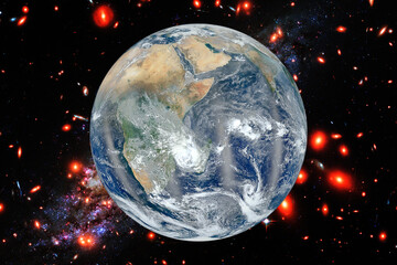 High quality Earth image. The elements of this image furnished by NASA.
