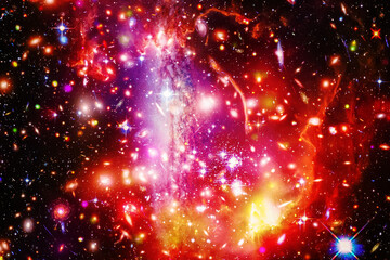 Fototapeta na wymiar Fascinating galaxy with stars. The elements of this image furnished by NASA.