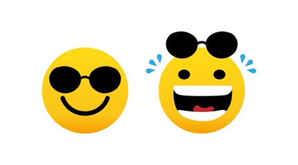 Face icons, glasses, Feedback in form of emotions. Rank, level of satisfaction rating. User experience. Review of consumer.Vector Isolated flat illustration