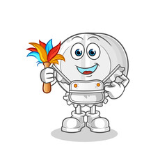 medicine maid mascot. cartoon vector